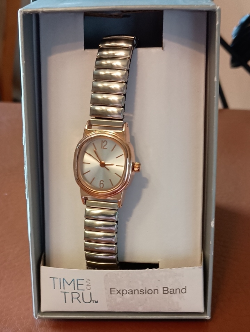 Time and Tru Two-Tone Rose Gold and Silver Ladies Expansion Band Watch, NWT